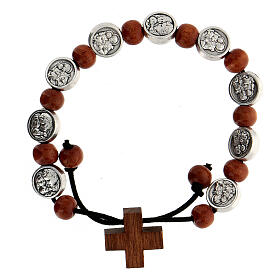 Bracelet with medals, Holy Family and St. Joseph, 24 cm