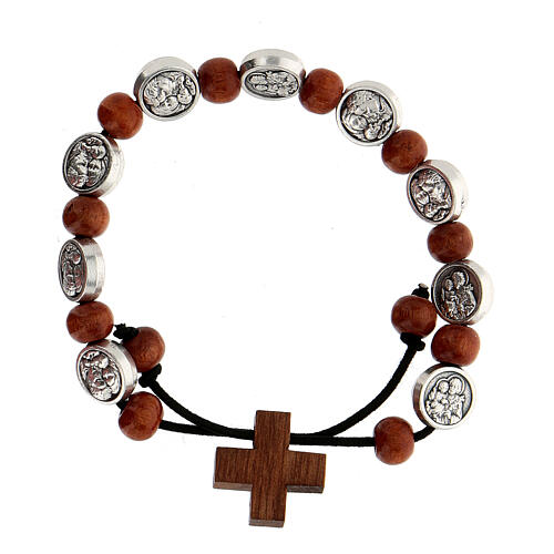 Bracelet with medals, Holy Family and St. Joseph, 24 cm 2