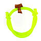 Adjustable yellow Assisi wood Tau rope bracelet s1