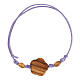 Saint Francis bracelet in lilac olive wood Assisi s2