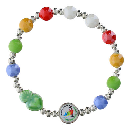 Bracciale elastico Giubileo 2025 decina colorato 4