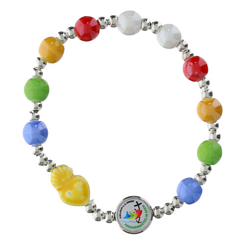 Bracciale elastico Giubileo 2025 decina colorato 5