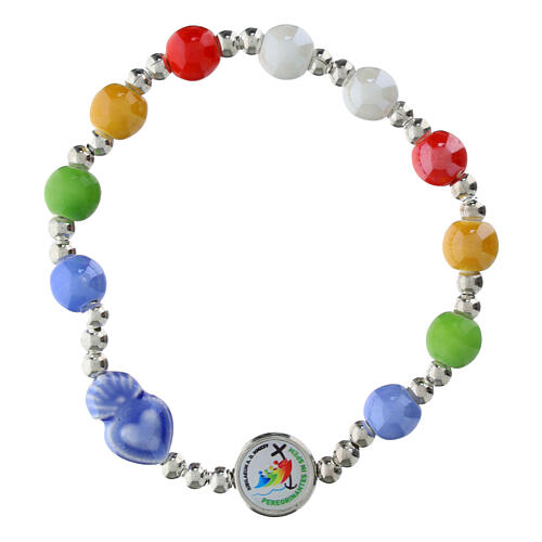 Bracciale elastico Giubileo 2025 decina colorato 7