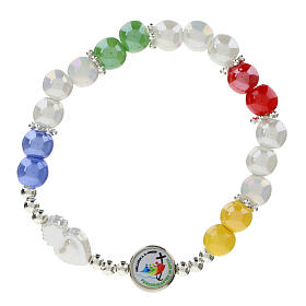 Bracciale Giubileo 2025 colorato elastico