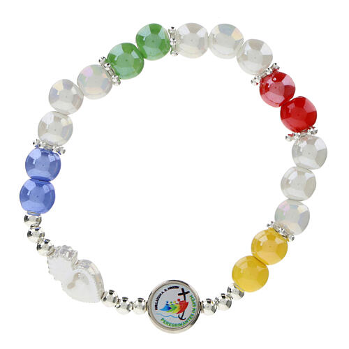 Bracciale Giubileo 2025 colorato elastico vendita online su HOLYART