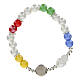 Bracciale Giubileo 2025 colorato elastico s3