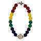 Elastic bracelet of colourful crystals, 2025 Jubilee logo s3