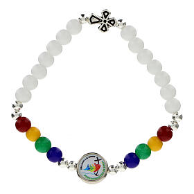 Jubilee 2025 bracelet with elasticated ceramic beads