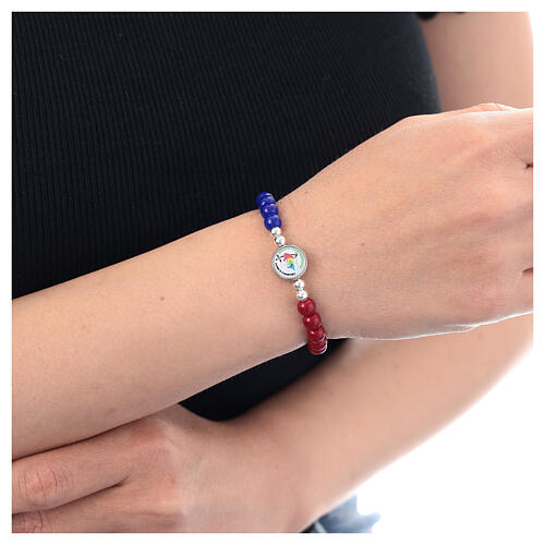 Bracciale Giubileo 2025 pietre ceramica colorate 2