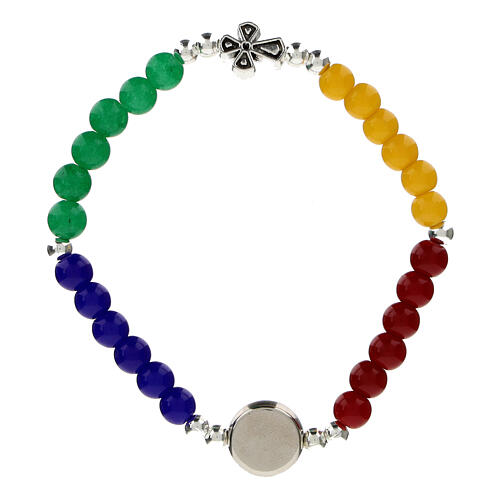 Bracciale Giubileo 2025 pietre ceramica colorate 3