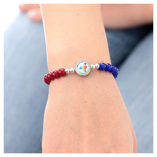 Bracciale Giubileo 2025 pietre ceramica colorate 4