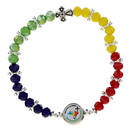 Bracelet of colourful crystal, Jubilee 2025 1