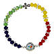 Bracelet of colourful crystal, Jubilee 2025 s1