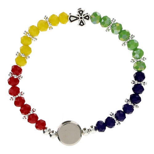 Pulsera cristal coloreada Jubileo 2025 3