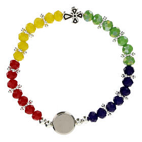 Jubilee 2025 bracelet with colored crystals