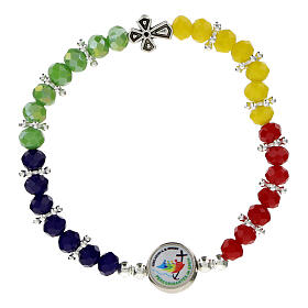 Jubilee 2025 bracelet with colored crystals