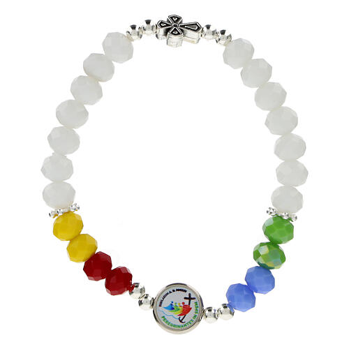 Bracelet élastique Jubilé 2025 coloré 1