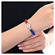 Bracciale Giubileo 2025 elastico con pietre cristallo colorato s2