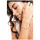 Bracciale cuori zirconati bianchi acciaio ipoallergenico s2
