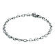 Stainless steel with heart-shaped links s1