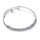 Bracciale molla sfere anellini acciaio ipoallergenico s1