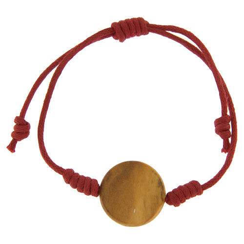 Blessed Carlo Acutis bracelet with red cord 2