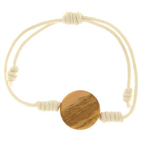 Pulsera cuerda Carlo Acutis blanca