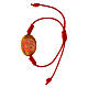 Carlo Acutis print bracelet, adjustable red cord s1