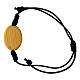Carlo Acutis bracelet with print medal, black cord s2