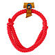 Carlo Acutis Pink Cord Bracelet Olive Wood Tau s1