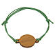Bracciale Giubileo corda verde regolabile ulivo Monastero Clarisse Albano Laziale s3
