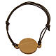 Jubilee adjustable bracelet of brown adjustable rope, olivewood medal, Monastery of the Poor Clare Nuns of Albano Laziale s3