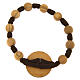 Elastic Jubilee bracelet with official logo and olivewood beads, Monastery of the Poor Clare Nuns of Albano Laziale s3