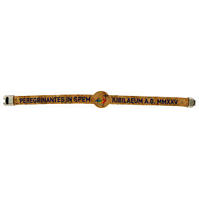 Bracciale Giubileo 2025 in sughero chiusura metallo 20 cm