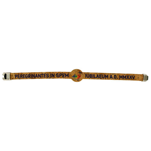 Bracciale Giubileo 2025 in sughero chiusura metallo 20 cm 2