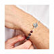 Bracelet with mahogany beads, Jubilee medal and anchor-shaped cross, Endless s2