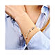 Bracciale Giubileo acciaio grani bianchi medaglia croce ancora Endless s4