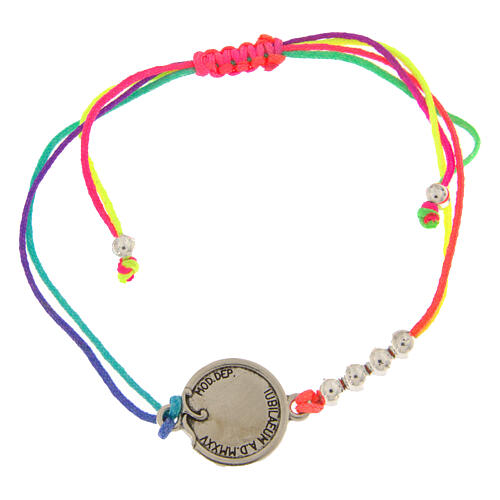 Adjustable bracelet of multicoloured thread, Jubilee medal, by Endless 3