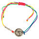 Pulsera ajustable hilo multicolor medalla Jubileo plateada Endless s1
