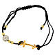 Bracciale regolabile strass croce ancora dorata Giubileo sfere dorate Endless s2
