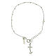 Jubilee bracelet of 925 silver, anchor-shaped cross and natural pearl, Jubilee jewel by Endless s1