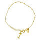 Jubilee cross bracelet anchor 925 silver golden Endless natural pearl s4