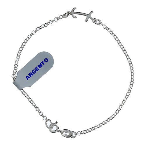 Bracciale Giubileo croce ancora argento 925 1