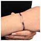 Bracciale Giubileo corda blu croce ancora argento 925 s2
