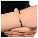 Bracciale Giubileo corda nera croce ancora argento 926 s2