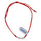 Bracciale Giubileo corda rossa croce ancora argento 927 s1
