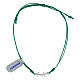 Pulsera Jubileo cuerda verde cruz ancla plata 928 s1