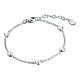 Bracelet cinq petits cœurs en acier inoxydable s1