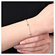 Bracelet cinq petits cœurs en acier inoxydable s2