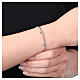 Bracciale sfere cuori pendenti turchesi acciaio inox s2